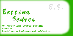 bettina vedres business card